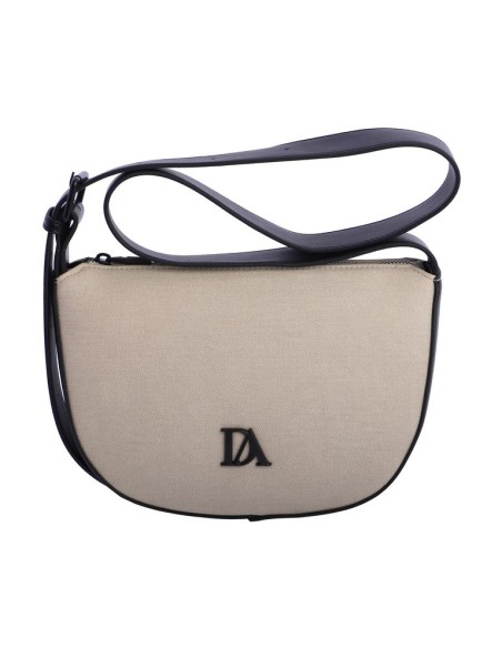 BANDOLERA-FORMA-LUNA-BEIGE-DETALLES-NEGROS-ASA-LATERALES-LOHO-ASA-REGULABLE-DON-ALGODÓN