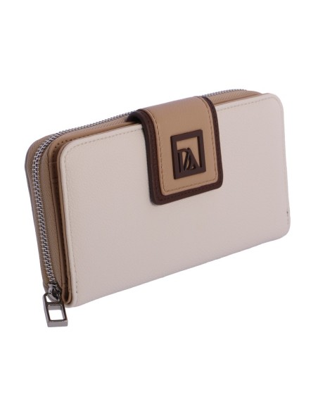 BILLETERO-MARFIL-DOS-COMPARTIMENTOS-BEIGE-LOGO-CONTRASTE-DON-ALGODÓN