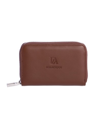 CARTERA-MARRÓN-COMPARTIMENTO-CREMALLERA-COMPARTIMENTOS-INTERIORES-MONEDAS-TARJETAS-DON-ALGODÓN
