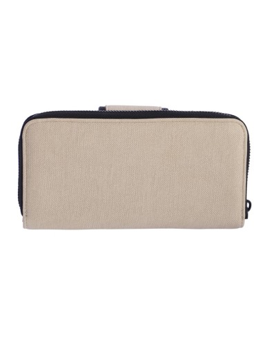 BILLETERO-GRANDE-BEIGE-DETALLES-NEGROS-DOS-COMPARTIMENTOS-DON-ALGODÓN