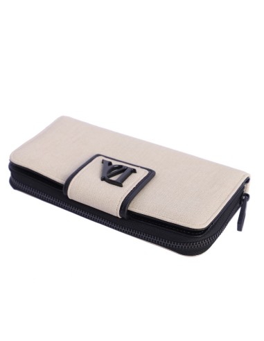 BILLETERO-GRANDE-BEIGE-DETALLES-NEGROS-DOS-COMPARTIMENTOS-DON-ALGODÓN