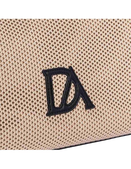 BOLSO-ASA-HOMBRO-REGULABLE-DISEÑO-MALLA-BEIGE-DETALLES-NEGRO-DON-ALGODÓN