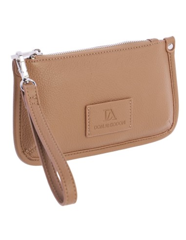 BOLSO-MANO-CAMEL-ASA-ESTRAIBLE-LOGO-AL-TONO-CIERRE-CREMALLERA-DON-ALGODÓN