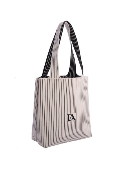 SHOPPER-ASAS-HOMBRO-ESTAMPADO-RAYAS-BEIGE-NEGRO-TEJIDO-PUNTO-NECESER-INTERIOR-BAMBINA-DON-ALGODÓN