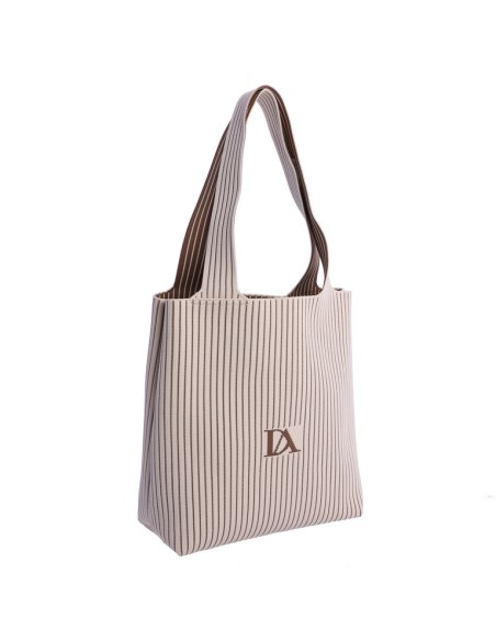 SHOPPER-ASAS-HOMBRO-ESTAMPADO-RAYAS-MARFIL-MARRÓN-TEJIDO-PUNTO-NECESER-INTERIOR-BAMBINA-DON-ALGODÓN