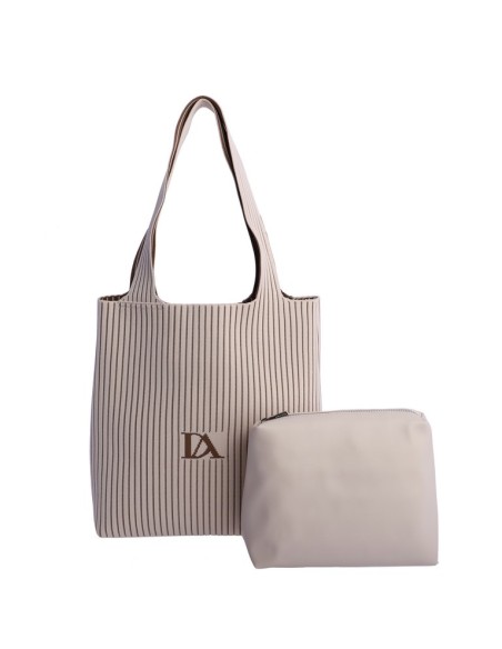 SHOPPER-ASAS-HOMBRO-ESTAMPADO-RAYAS-MARFIL-MARRÓN-TEJIDO-PUNTO-NECESER-INTERIOR-BAMBINA-DON-ALGODÓN