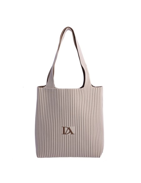 SHOPPER-ASAS-HOMBRO-ESTAMPADO-RAYAS-MARFIL-MARRÓN-TEJIDO-PUNTO-NECESER-INTERIOR-BAMBINA-DON-ALGODÓN