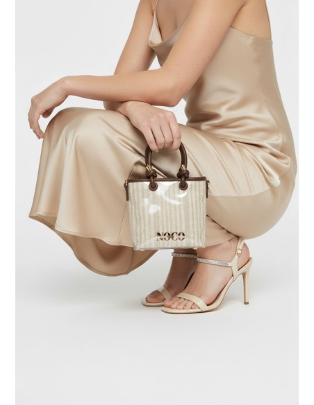 BOLSO-MINI-DIS-ASAS-MANO-VINILO-LONA-RAYAS-DETALLES-PIEL-SINTÉTICA-NOCO