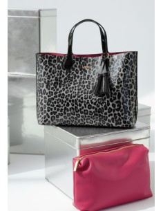 BOLSO-SHOPPER-CHAROL-LEOPARDO-NECESER-INTERIOR-ASAS-MANO-ASA-HOMBRO-NOCO-COMPLEMENTOS 2