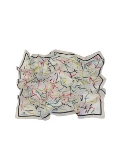 PAÑUELO-CUADRADO-ESTAMPADO-LÍNEAS-MULTICOLOR-LOGO-DON-ALGODÓN 2