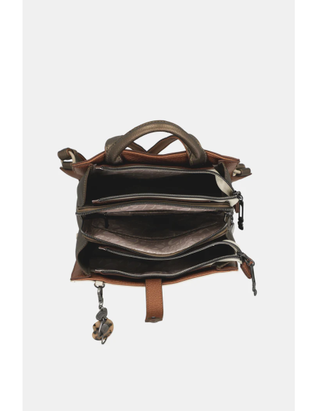 MOCHILA-CUADRADA-TRIPLE--CREMALLERA-SOLAPA-ASA-MANO-ASAS-REGULABLES-ANEKKE