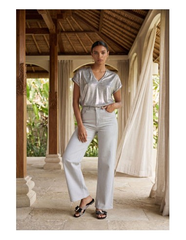 CAMISETA-PLATEADA-CUELLO-PICO-LAMINADO-MANGA-CORTA-LOLA-CASADEMUNT