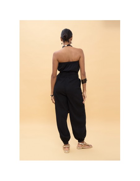 MONO-NEGRO-PALABRA-HONOR-BORDADOS-LENTEJUELAS-PECHO-AJUSTE-TOBILLOS-LOLA-CASADEMUNT