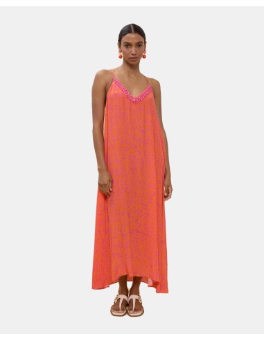 VESTIDO-LARGO-BICOLOR-ROSA-NARANJA-TIRANTES-PEDRERIA-ESCOTE-LOLA-CASADEMUNT