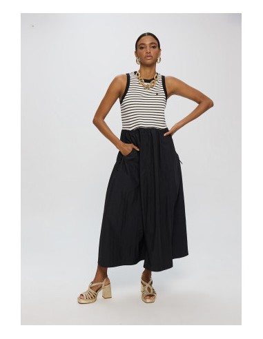 VESTIDO-LARGO-COMBINADO-BIMATERIAL-RAYAS-NEGRO-SIN-MANGAS-LOLA-CASADEMUNT