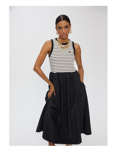 VESTIDO-LARGO-COMBINADO-BIMATERIAL-RAYAS-NEGRO-SIN-MANGAS-LOLA-CASADEMUNT