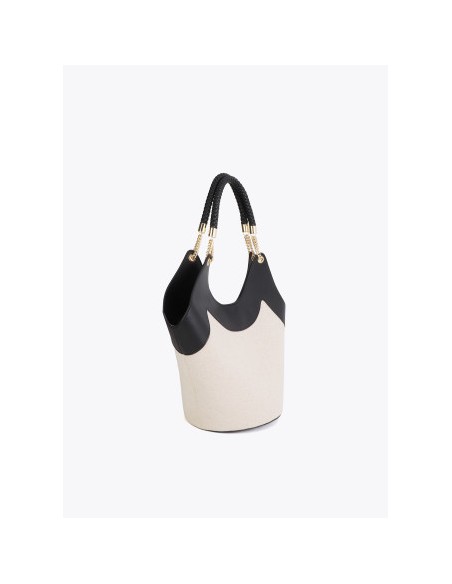 SHOPPER.DESESTRUCTURADO-EFECTO-PIEL.CANVAS-BICOLOR-NECESER-INTERIOR-LOLA-CASADEMUNT