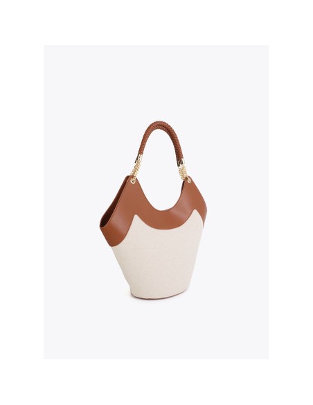 SHOPPER.DESESTRUCTURADO-EFECTO-PIEL.CANVAS-BICOLOR-NECESER-INTERIOR-LOLA-CASADEMUNT