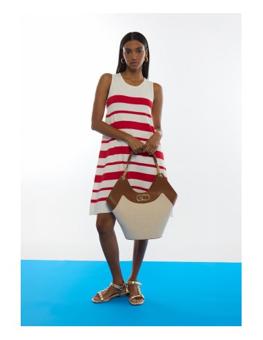 SHOPPER.DESESTRUCTURADO-EFECTO-PIEL.CANVAS-BICOLOR-NECESER-INTERIOR-LOLA-CASADEMUNT