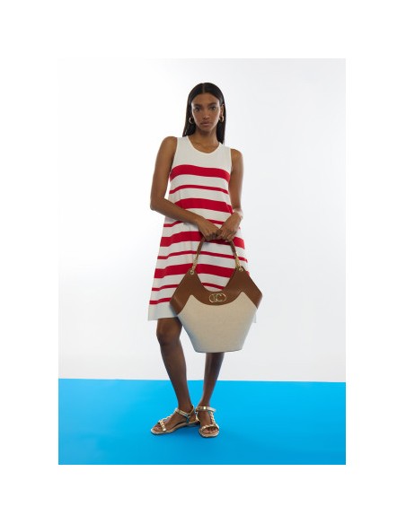 SHOPPER.DESESTRUCTURADO-EFECTO-PIEL.CANVAS-BICOLOR-NECESER-INTERIOR-LOLA-CASADEMUNT