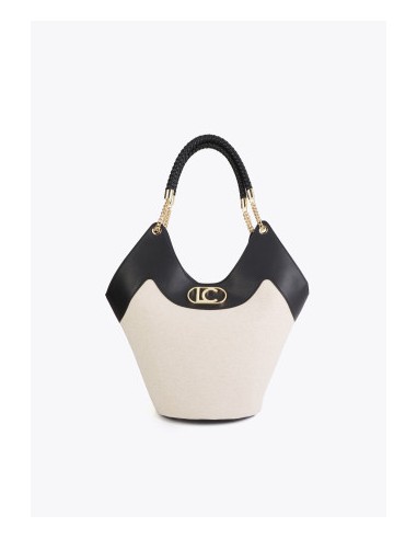 SHOPPER.DESESTRUCTURADO-EFECTO-PIEL.CANVAS-BICOLOR-NECESER-INTERIOR-LOLA-CASADEMUNT