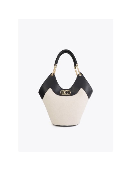 SHOPPER.DESESTRUCTURADO-EFECTO-PIEL.CANVAS-BICOLOR-NECESER-INTERIOR-LOLA-CASADEMUNT