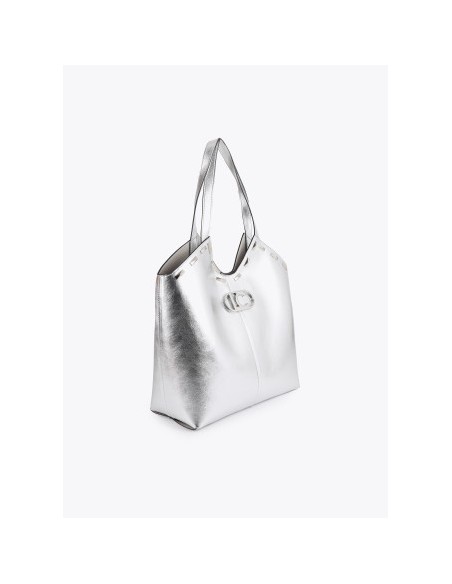 SHOPPER-METALIZADO-TACHAS-RECTANGULARES.NECESER-INTERIOR-ASAS-HOMBRO-LOLA-CASADEMUNT