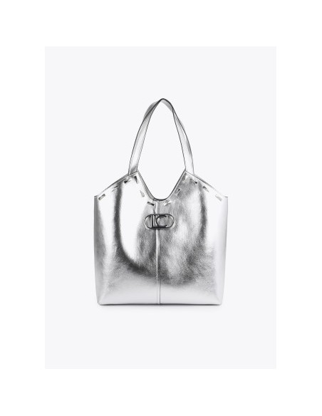 SHOPPER-METALIZADO-TACHAS-RECTANGULARES.NECESER-INTERIOR-ASAS-HOMBRO-LOLA-CASADEMUNT