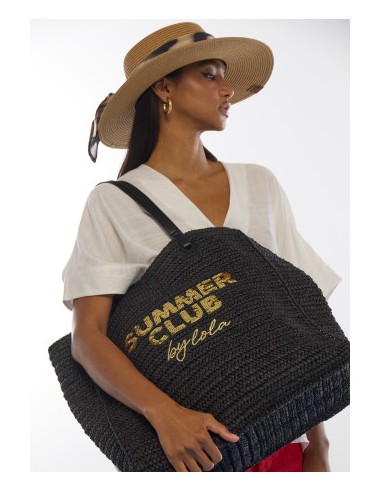 BOLSO-DESESTRUCTURADO-RAFIA-ASAS-HOMBRO-EFECTO-PÌEL-NEGRO-DETALLE-LENTEJUELAS-LOLA-CASADEMUNT