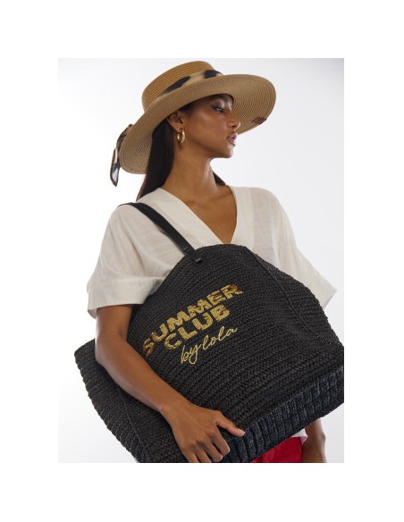 BOLSO-DESESTRUCTURADO-RAFIA-ASAS-HOMBRO-EFECTO-PÌEL-NEGRO-DETALLE-LENTEJUELAS-LOLA-CASADEMUNT