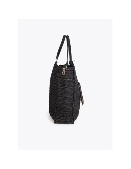 BOLSO-DESESTRUCTURADO-RAFIA-ASAS-HOMBRO-EFECTO-PÌEL-NEGRO-DETALLE-LENTEJUELAS-LOLA-CASADEMUNT