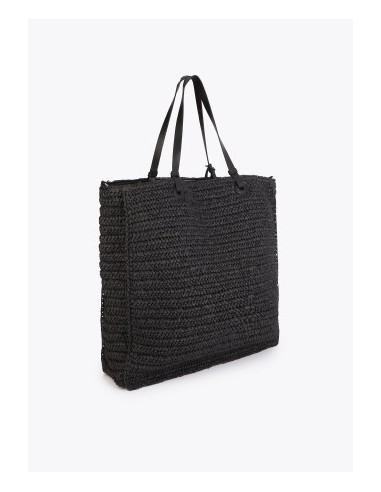BOLSO-DESESTRUCTURADO-RAFIA-ASAS-HOMBRO-EFECTO-PÌEL-NEGRO-DETALLE-LENTEJUELAS-LOLA-CASADEMUNT