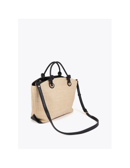 SHOPPER-EFECCTO-RAFIA-TIPO-CAPAZO-DOS-ASAS-ASA-BANDOLERA-DETALLES-EFECTO-PIELNEGRA-LOLA-CASADEMUNT