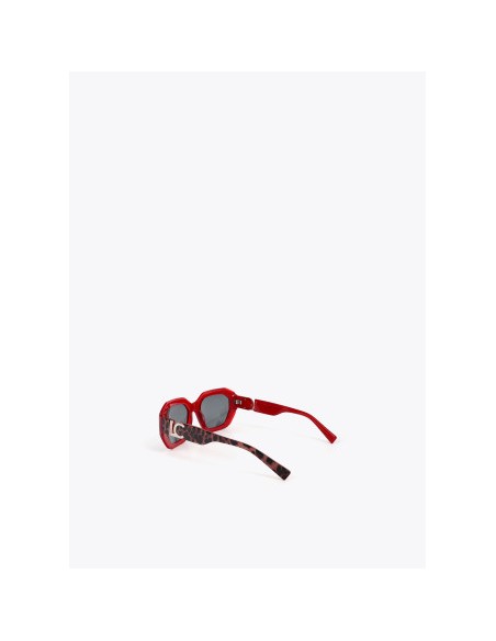 GAFAS-SOL-RECTANGULARES-MARRÓN-ROJO-LOLA-CASADEMUNT