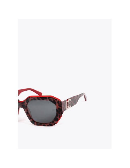 GAFAS-SOL-RECTANGULARES-MARRÓN-ROJO-LOLA-CASADEMUNT