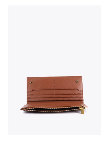 CARTERA-ANIMAL-PRINT-DOS-COMPARTIMENTOS-A PRESIÓN-CREMALLERA-LOGO-DORADO-LOLA-CASADEMUNT