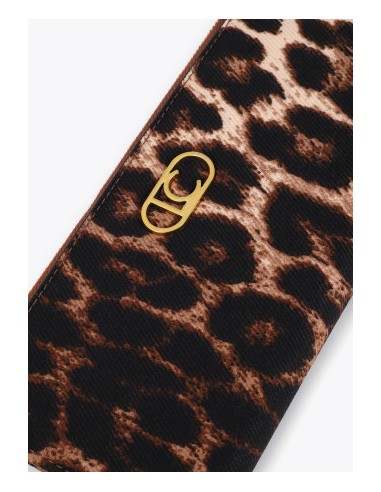 CARTERA-ANIMAL-PRINT-DOS-COMPARTIMENTOS-A PRESIÓN-CREMALLERA-LOGO-DORADO-LOLA-CASADEMUNT