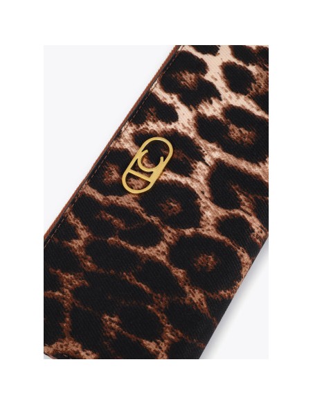 CARTERA-ANIMAL-PRINT-DOS-COMPARTIMENTOS-A PRESIÓN-CREMALLERA-LOGO-DORADO-LOLA-CASADEMUNT