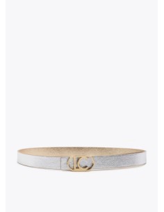 CINTURÓN-REVERSIBLE-TONOS-METALIZADOS-PLATA-DORADO-HEBILLA-LOGO-DORADO-OVALADO-LOLA-CASADEMUNT