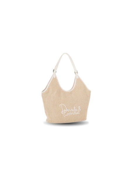 BOLSO-SHOPPER-PAJA-BEIGE-ASAS-HOMBRO-CIERRE-CREMALLERA-FLOCK-DEVOTA&LOMBA