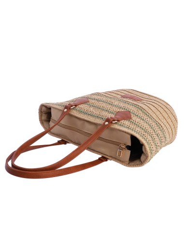 BOLSO-CAPAZO-VERDE-FIBRAS-NATURALES-TRENZADAS-ASAS-HOMBRO-CIERRE-CREMALLERA-ALINA-DON-ALGODÓN