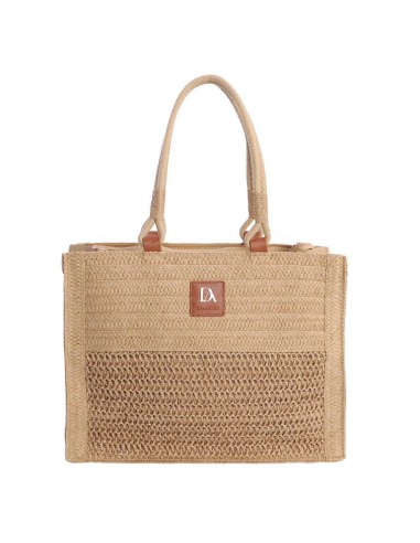 SHOPPER-BEIGE-FIBRAS-NATURALES-TRENZADAS-ASAS-HOMBRO-CUERRE-CREMALLERA-LIORIA-DON-ALGODÓN