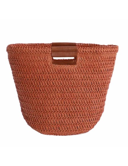 BOLSO-MANO-BANDOLERA-NARANJA-FIBRA-NATURALES-SILENE-DON-ALGODÓN
