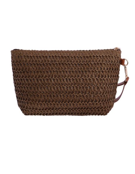 BOLSO-MANO-MARRÓN-ASA-LATERAL-EXTRAÍBLE-CIERRE-CREMALLERA-RILENA-DON-ALGODÓN