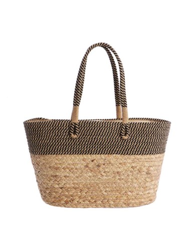 SHOPPER-BICOLOR-NATURAL-NEGRO-RAFIA-CUERDAS-TRENZADAS-ASAS-HOMBRO-KARINA-DON-ALGODÓN