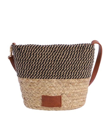 BANDOLERA-COMBINADA-NATURAL-NEGRO-RAFIA-CUERDAS-TRENZADAS-ASA-BANDOLERA-REGULABLE-KARINA-DON-ALGODÓN