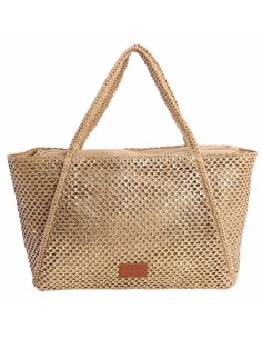 BOLSO-HOMBRO-DORADO-METALIZADO-FIBRAS-NATURALES-TRENZADAS-ASAS-HOMBRO-TALINE-DON-ALGODÓN