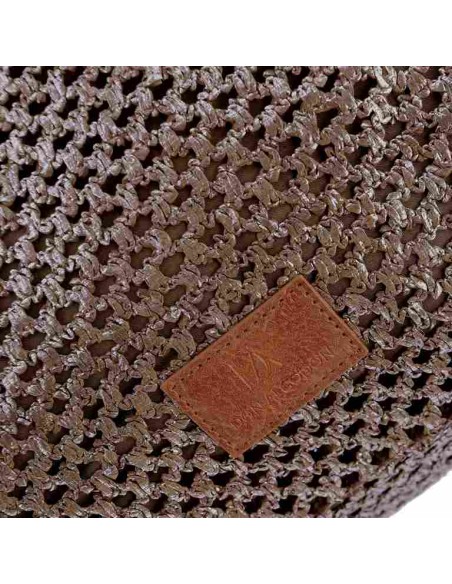BOLSO-HOMBRO-MARRÓN-METALIZADO-FIBRAS-NATURALES-TRENZADAS-ASAS-HOMBRO-TALINE-DON-ALGODÓN