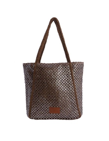 SHOPPER-HOMBRO-METALIZADO-MARRÓN-FIBRAS-NATURALES-TRENZADAS-DON-ALGODÓN