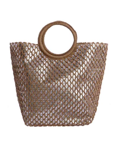 BOLSO-PLATA-TRENZADO-PLATA-METALIZADO-ASAS-MANO-REDONDAS-CIERRE-CREMALLERA-DON-ALGODÓN